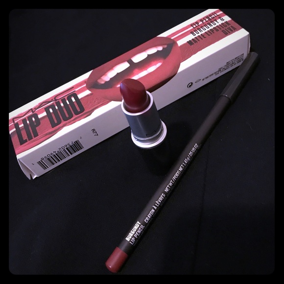 MAC Cosmetics Other - Mac lip set : burgundy + diva